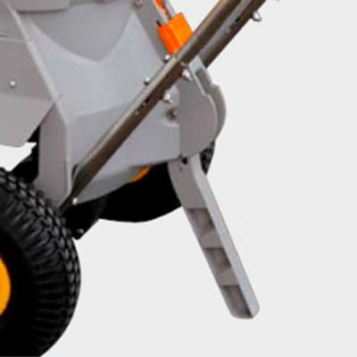 Streuwagen Stützfuß Stützfuß des Streuwagens für einen sicheren Stand