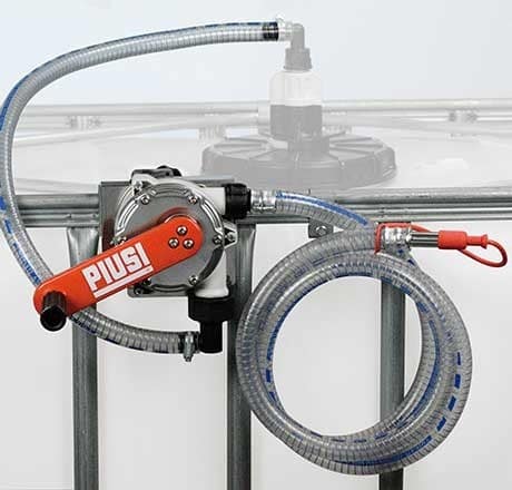IBC Kurbelpumpe Außenansicht der IBC Kurbelpumpe