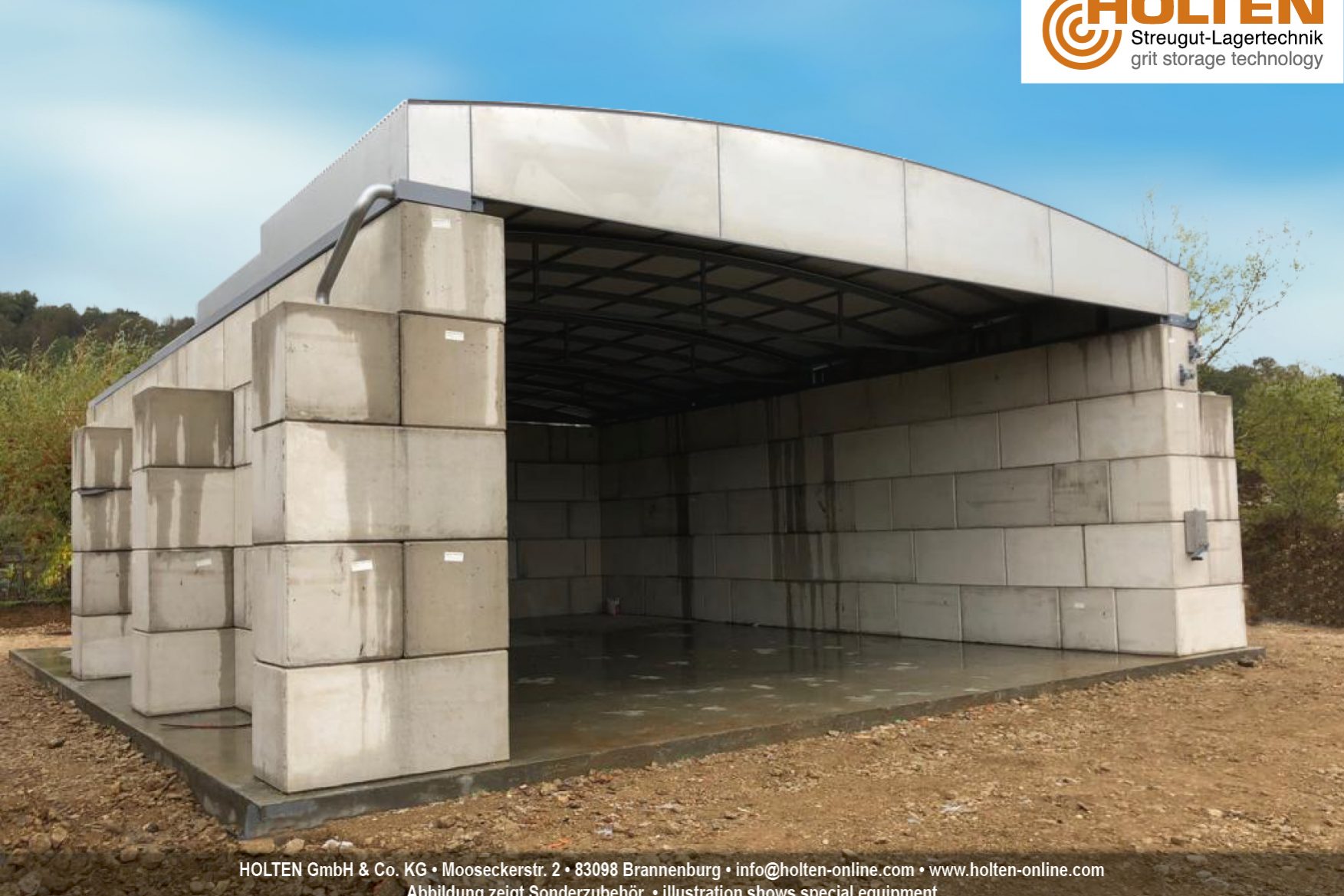 HOLTEN picuture concrete blocks with sliding roof 3 of 4